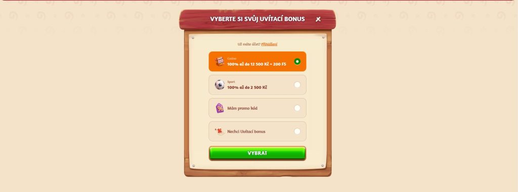 BillyBets bonusy za registraci